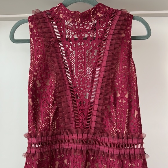 Endless Rose Lace Mock Neck Midi Dress - Picture 7 of 16